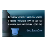 George Bernard Shaw | Sobriety Poster posters