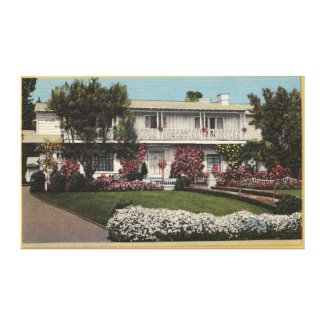 George Burns and Gracie Allen's Home wrappedcanvas