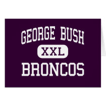 George Bush - Broncos - High - Richmond Texas cards