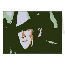 George Bush/Cowboy Greeting Card