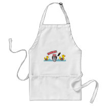 George Bush Is A Ducker - Reporter Shoe Attack! aprons by spacedust George Bush Is A Ducker - Reporter Shoe Attack! aprons