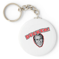George Bush Is A Ducker - Reporter Shoe Attack! Keychain