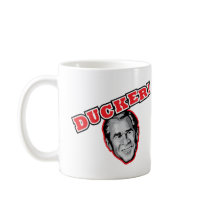 George Bush Is A Ducker - Reporter Shoe Attack! mugs by spacedust George Bush Is A Ducker - Reporter Shoe Attack! mugs