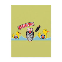 George Bush Is A Ducker - Reporter Shoe Attack! postcards by spacedust George Bush Is A Ducker - Reporter Shoe Attack! postcards