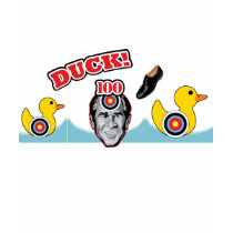George Bush Is A Ducker - Reporter Shoe Attack! t-shirts