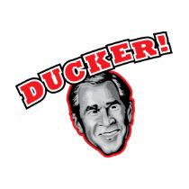 George Bush Is A Ducker - Reporter Shoe Attack! t-shirts