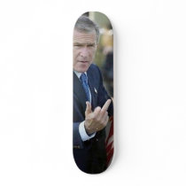 George Bush Middle Finger Skateboards by mannysThoughts George Bush Middle Finger Skateboards