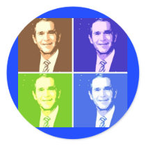 George Bush-Pop-Art sticker