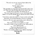 George Bush quotes poster posters