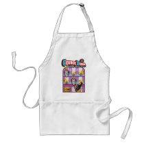 George Bush - Reporter Shoe Throw Attack! aprons by spacedust George Bush - Reporter Shoe Throw Attack! aprons
