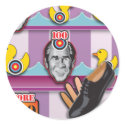 George Bush - Reporter Shoe Throw Attack! stickers