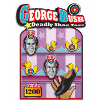 George Bush - Reporter Shoe Throw Attack! t-shirts
