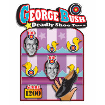 George Bush - Reporter Shoe Throw Attack! t-shirts