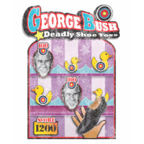 George Bush - Shoe Throw Attack! t-shirts