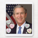 George Bush Valentine's Day Mouse Pads