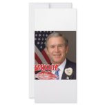 George Bush Valentine's Day Rack Card Design