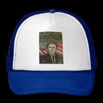 george bush wanted blue/white hat hats