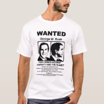 George Bush Wanted t-shirts