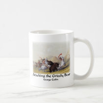 George Catlin - Attacking the Grizzly Bear mugs