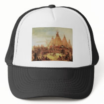 George Catlin Sioux War Council Trucker Hat