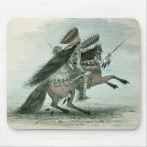 George Catlin - Warrior mousepads
