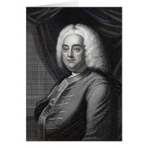 George Frederic Handel, engraved by Thomson Card