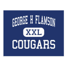 George H Flamson Cougars Middle Paso Robles Postcard