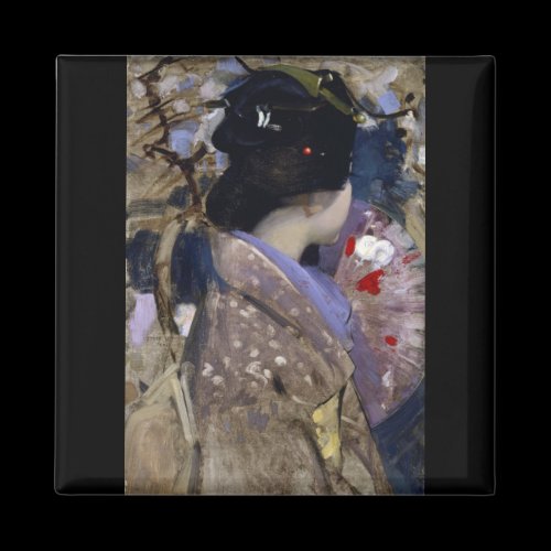 George Hardy - Japanese lady with a fan Magnets