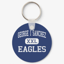 George I Sanchez - Eagles - High - Houston Texas keychains