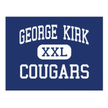 George Kirk Cougars Middle Newark Delaware Post Card