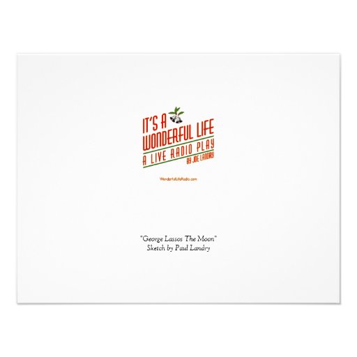 "George Lassos the Moon" Card Personalized Invite