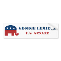 George Lemieux for U.S. Senate Bumper Sticker