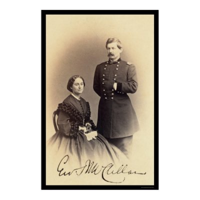 George McClellan Signed Card 1862 Posters by lc_civilwar
