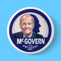 George McGovern for President 2012 buttons