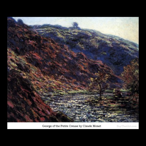 George of the Petite Creuse by Claude Monet Poster