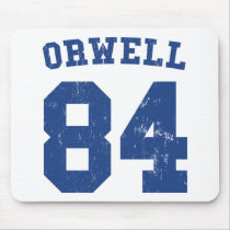 George Orwell 1984 Jersey Mousepad by strk3 George Orwell 1984 Jersey Mousepad