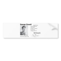 George Orwell Bumper Stickers