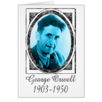 George Orwell Greeting Card