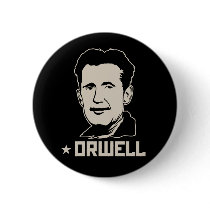 George Orwell Portrait Button