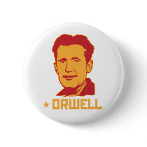 George Orwell Portrait Button