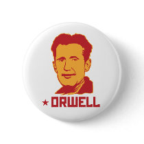 George Orwell Portrait Button