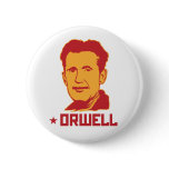 George Orwell Portrait Button