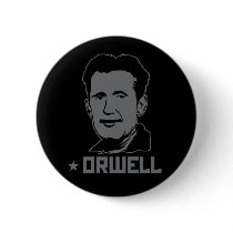 George Orwell Portrait Button
