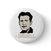 George Orwell Portrait Button
