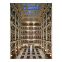 George Peabody Library Postcard
