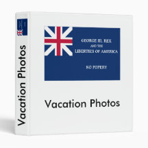 George Rex Flag -- CORRECTED BLUE FIELD! Binder