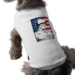 George S. Patton Jr and The U.S. Flag Pet Tshirt