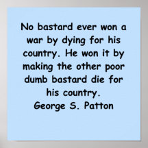 george s patton quote print