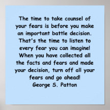 george s patton quote print