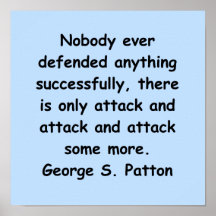 george s patton quote print
